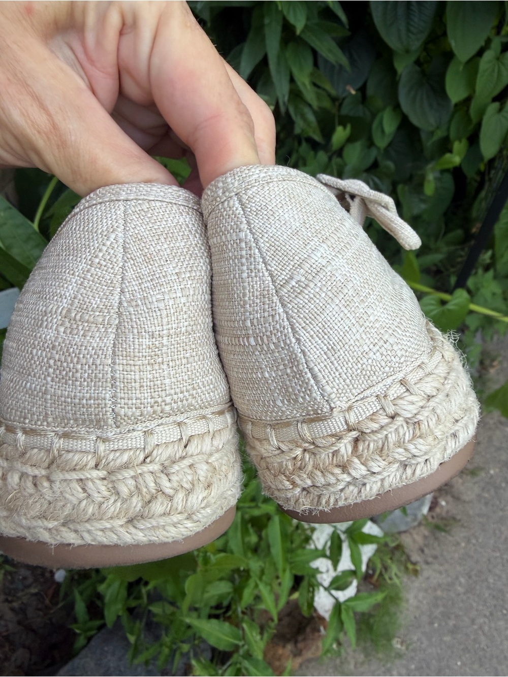 Morgan Taylor Linen-Textured Mary Jane Flats in Natural - Picture 8 of 12